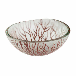 Rosseto Kalderon Radici Glass Bowl, 7 15/16" Diameter, 3/Set - Red