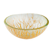 Rosseto Kalderon Radici Glass Bowl, 7 15/16" Diameter, 3/Set - Yellow