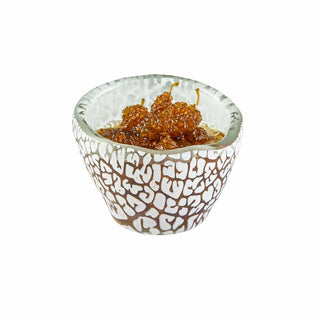 Rosseto Kalderon Zenit Glass Bowl, 3 3/8" Diameter, White, 12/Pack - Foglia