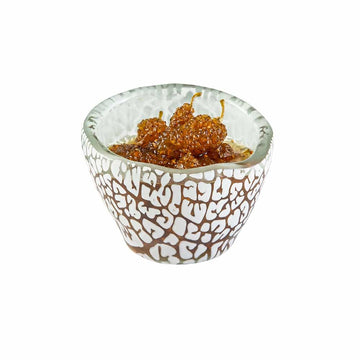 Rosseto Kalderon Zenit Glass Bowl, 3 3/8" Diameter, White, 12/Pack - Foglia