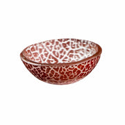 Rosseto Kalderon Zenit Glass Bowl, 3 1/2" Diameter, 12/Pack - Red