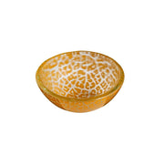 Rosseto Kalderon Zenit Glass Bowl, 3 1/2" Diameter, 12/Pack - Yellow