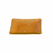 Rosseto Kalderon Zenit Glass Plate, 3 11/16" x 3 11/16", 12/Pack - Foglia Yellow