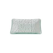 Rosseto Kalderon Zenit Glass Plate, 3 11/16" x 3 11/16", 12/Pack - Foglia White