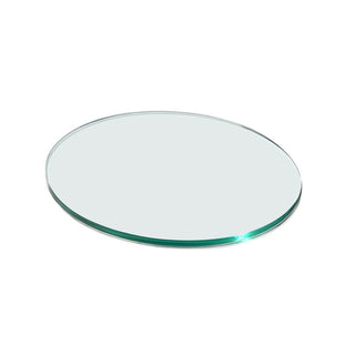Rosseto Glass Riser Shelf, 7/16" High, Clear - 14" Round