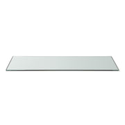 Rosseto Glass Riser Shelf, 7/16" High, Clear - 33 1/2" x 7 3/4" Rectangular Narrow