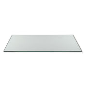 Rosseto Glass Riser Shelf, 7/16" High, Clear - 33 1/2" x 14" Rectangular Wide