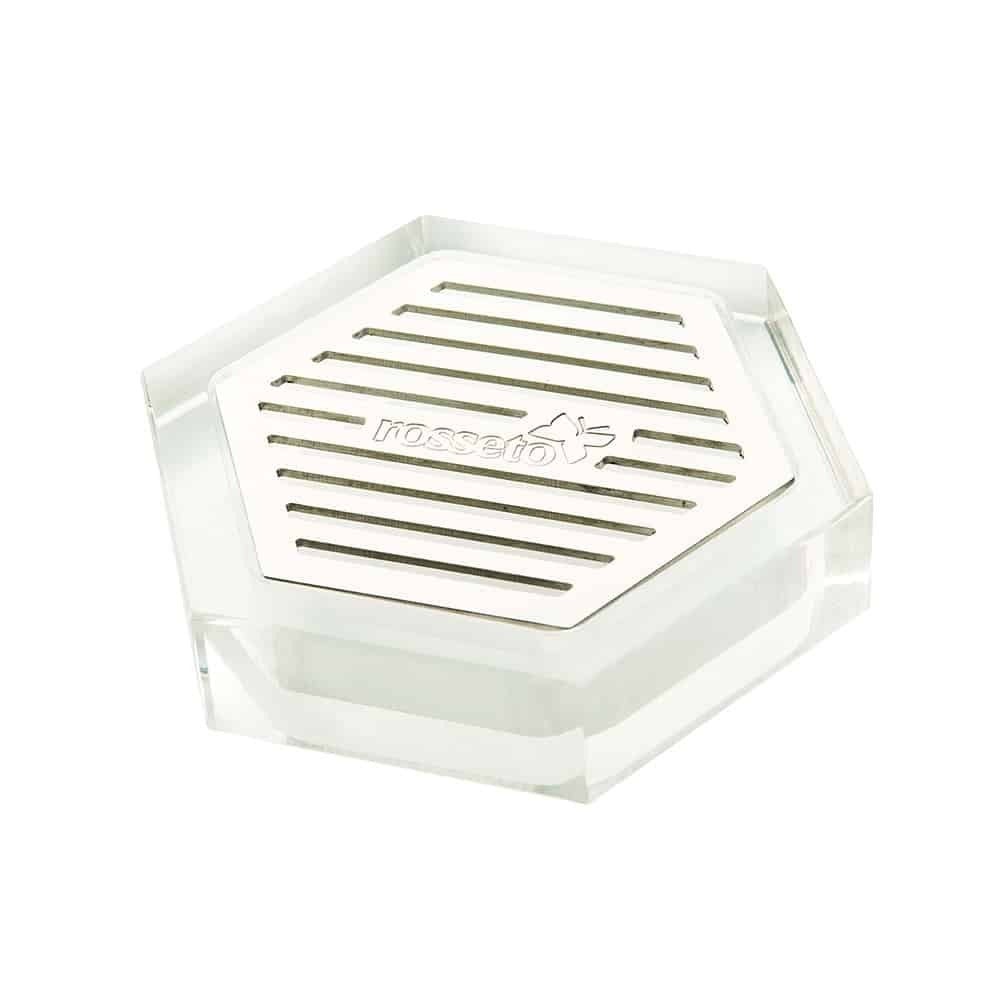 Rosseto LD107 Honeycomb Drip Tray, 4" x 4", Clear - Default Title