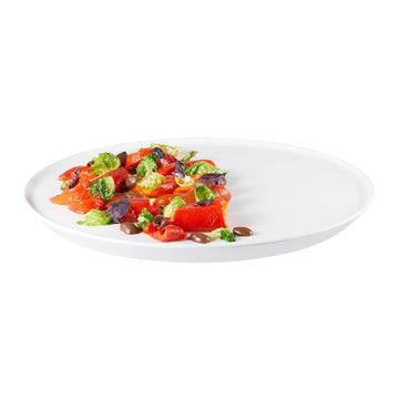 Rosseto MEL023 Forme Melamine Tray, 13 5/16" Diameter, White, 3/Case - Default Title