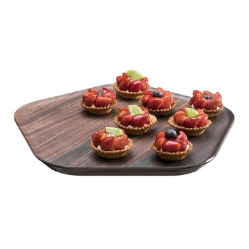 Rosseto MEL028 Forme Melamine Tray, 12 3/16" x 12 3/16", Brown, 3/Case - Default Title