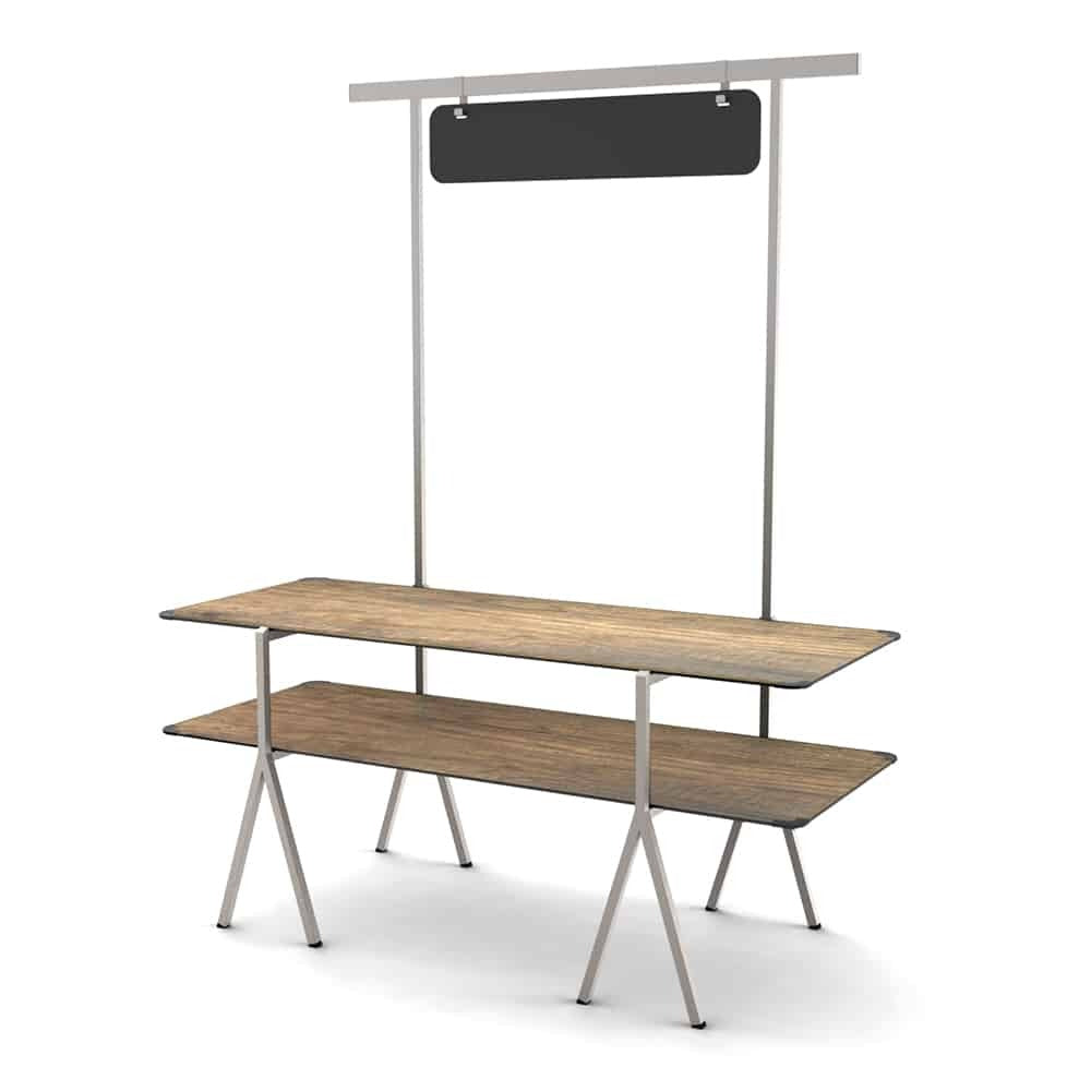 Rosseto Display Table, 30" x 71" - Brown