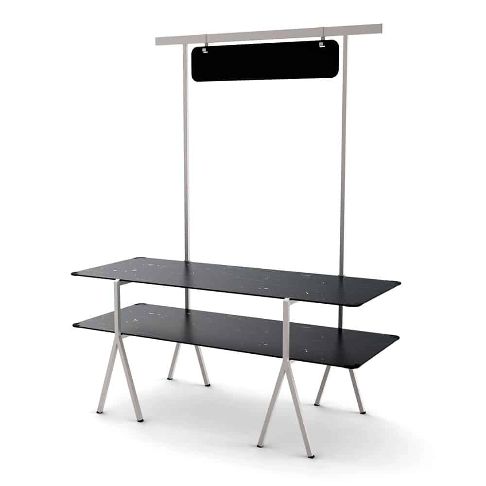 Rosseto Display Table, 30" x 71" - Black