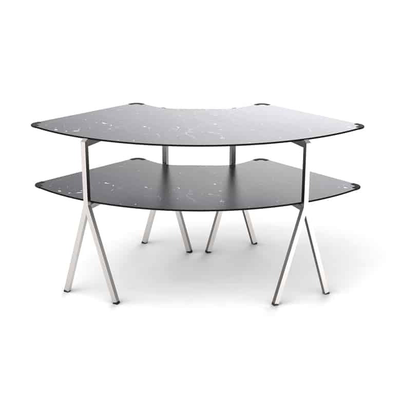 Rosseto Display Table, 33 1/2" x 64 1/2" - Black