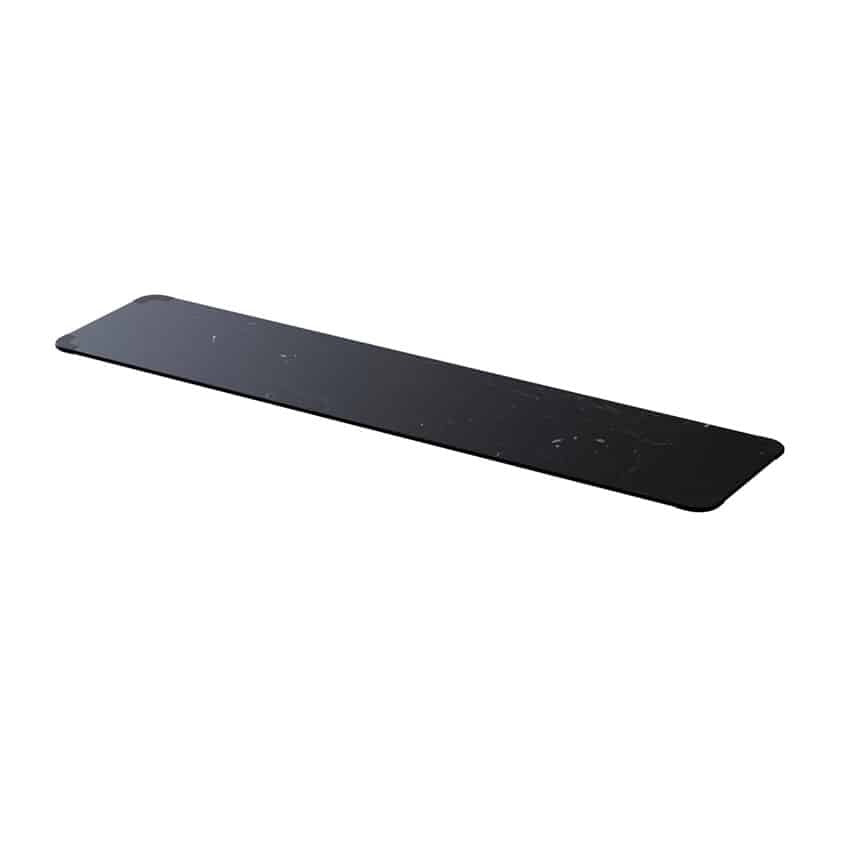 Rosseto High-Pressure Laminate Table Shelf, 13 7/8" x 59" - Black