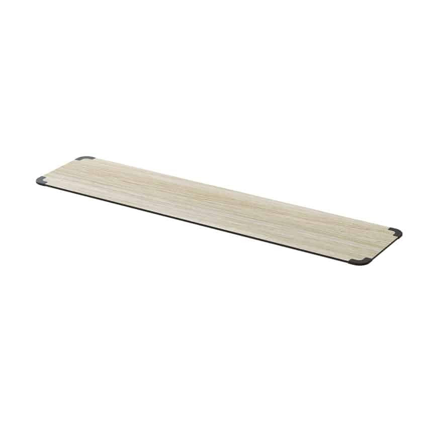 Rosseto High-Pressure Laminate Table Shelf, 13 7/8" x 59" - Beige