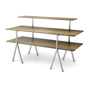 Rosseto High-Pressure Laminate Display Table, 30" x 71" - Brown