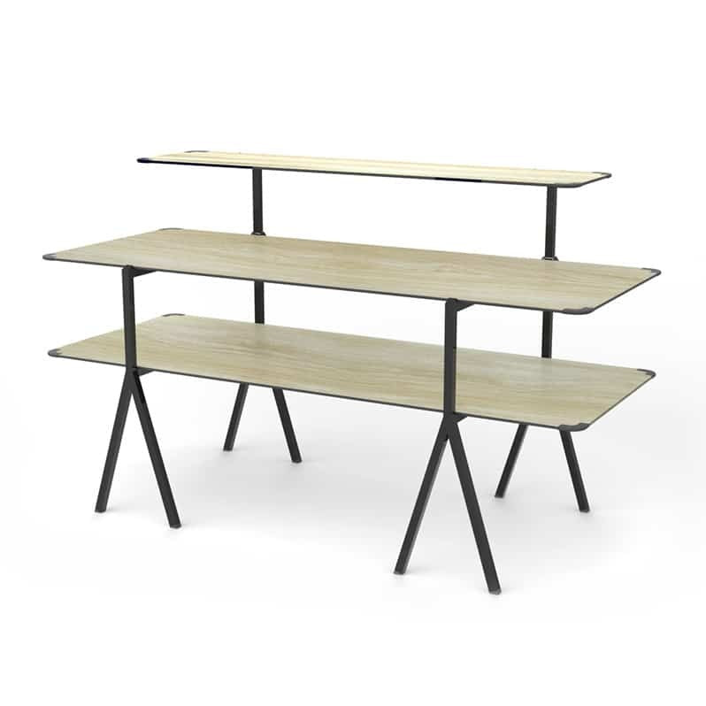 Rosseto High-Pressure Laminate Display Table, 30" x 71" - Beige