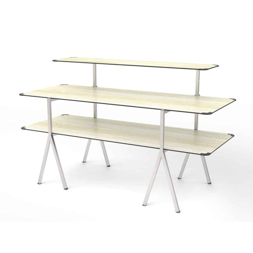 Rosseto High-Pressure Laminate Display Table, 30" x 71" - Beige