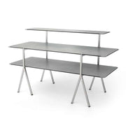 Rosseto High-Pressure Laminate Display Table, 30" x 71" - Gray