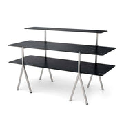 Rosseto High-Pressure Laminate Display Table, 30" x 71" - Black