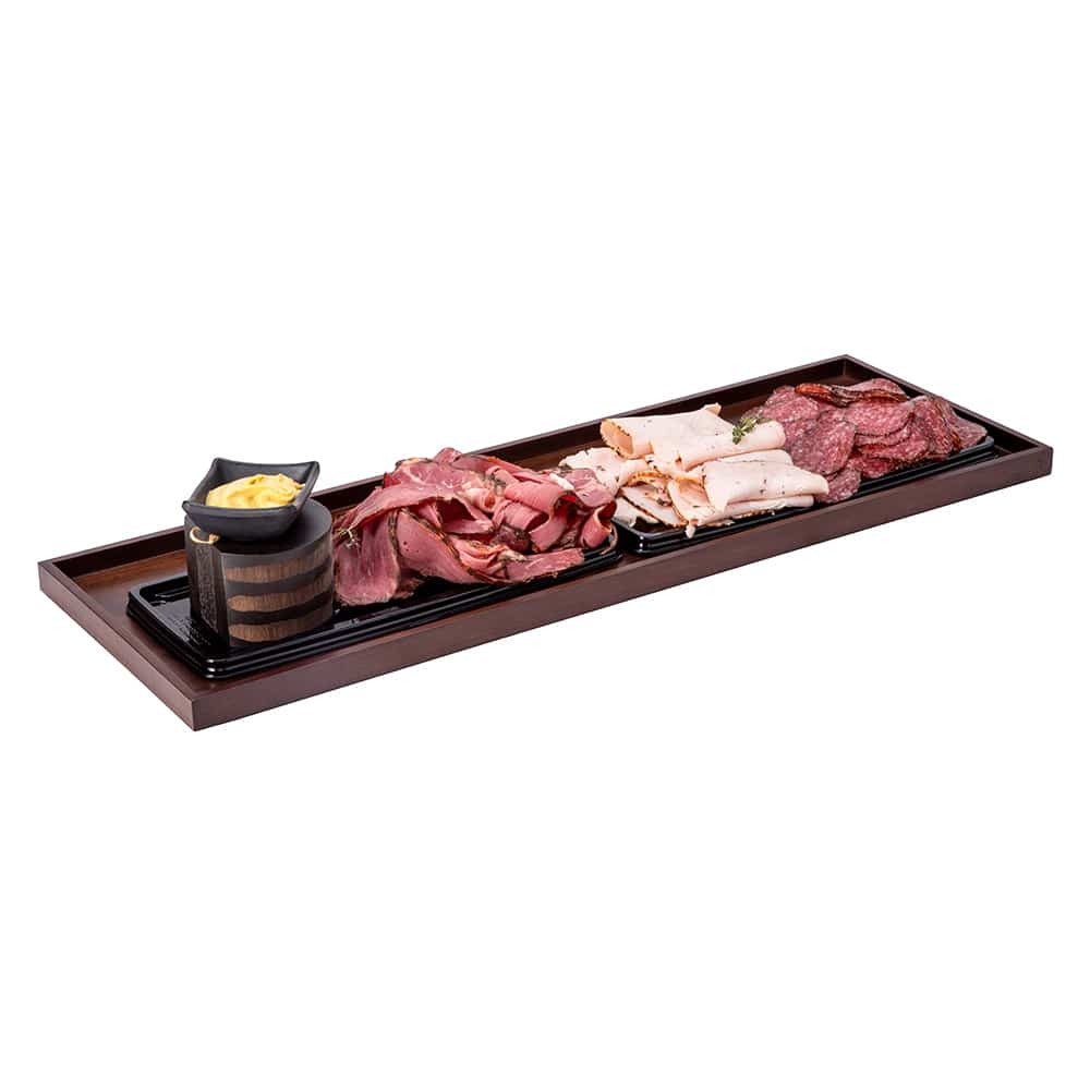 Rosseto SkyRize Bamboo Display Shelf, 8 1/2" x 25 13/16" - Brown
