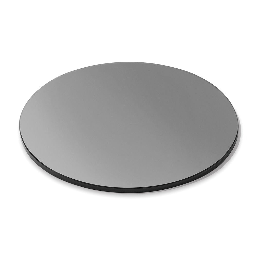 Rosseto Glass Riser Shelf, 7/16" High, Black - 20" Round