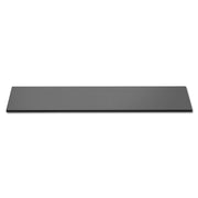 Rosseto Acrylic Riser Shelf, 7/16" High, Black - 33 1/2" x 7 3/4" Rectangular Narrow