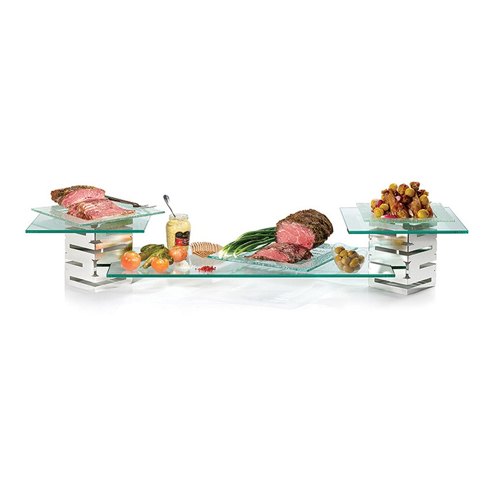 Rosseto SK001 Skycap Stainless Steel Riser Set, Silver - Default Title
