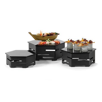 Rosseto SK018A Honeycomb Riser Set, 14 - 19" Diameter, Black - Default Title