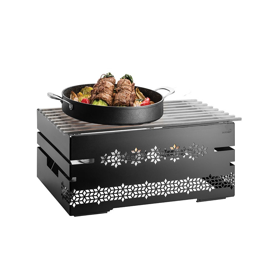 Rosseto SK053 Multi-Chef Stainless Steel Alternative Warmer, 13 1/2" x 23", Black - Default Title