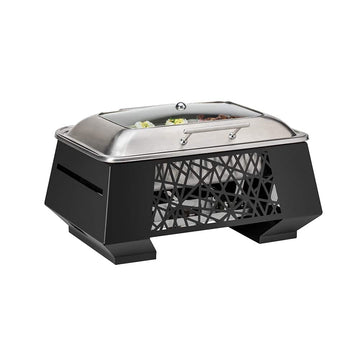 Rosseto SK064 GEO Multi-Chef Stainless Steel Chafer, 9.51 qt., Silver - Default Title