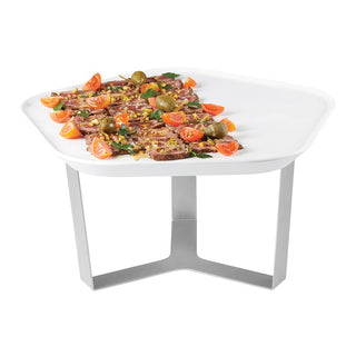 Rosseto SM270 Forme Melamine Polygon Tray, 7" High, White - Default Title