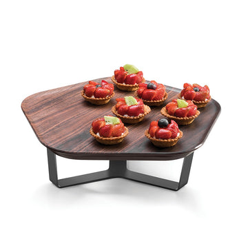 Rosseto Forme Melamine Tray, 12 3/16" x 12 3/16", Brown - 4 3/16"