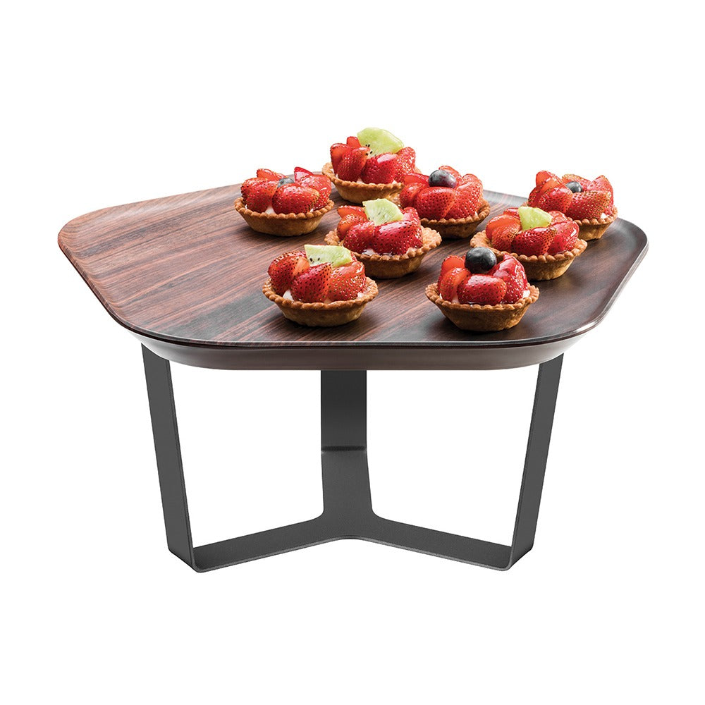 Rosseto Forme Melamine Tray, 12 3/16" x 12 3/16", Brown - 7 3/16"