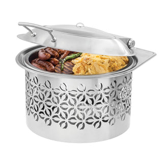 Rosseto SM288 Iris Stainless Steel Chafer Warmer, 6.3 qt., Silver - Default Title