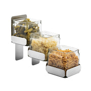 Rosseto Stainless Steel Condiment Station, 12" x 4" - Silver