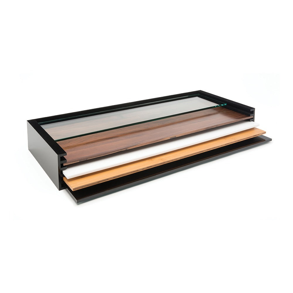 Rosseto Skycap Acrylic Surface Case, Black - 33 1/2"