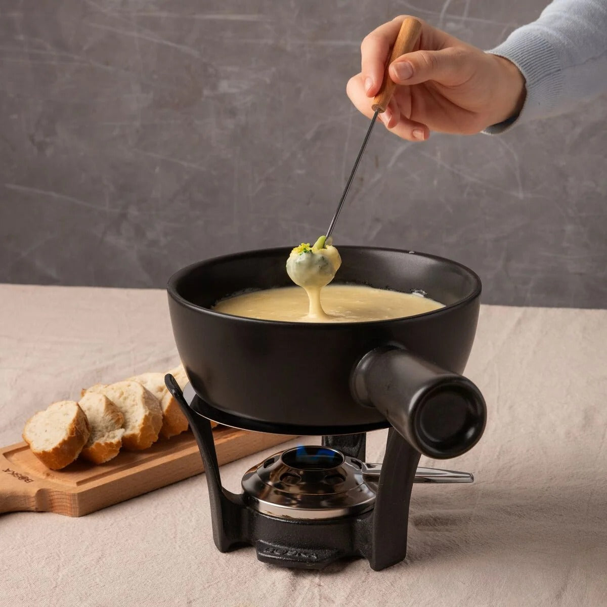 Boska USA Corp 853528 Fondue Pot Set, 44 oz., Black - photo 2