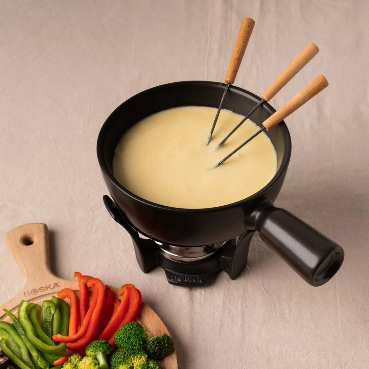 Boska USA Corp 853528 Fondue Pot Set, 44 oz., Black - photo 6