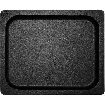 Mibrasa GN1 Aluminum Roasting Tray, Black - 1/2