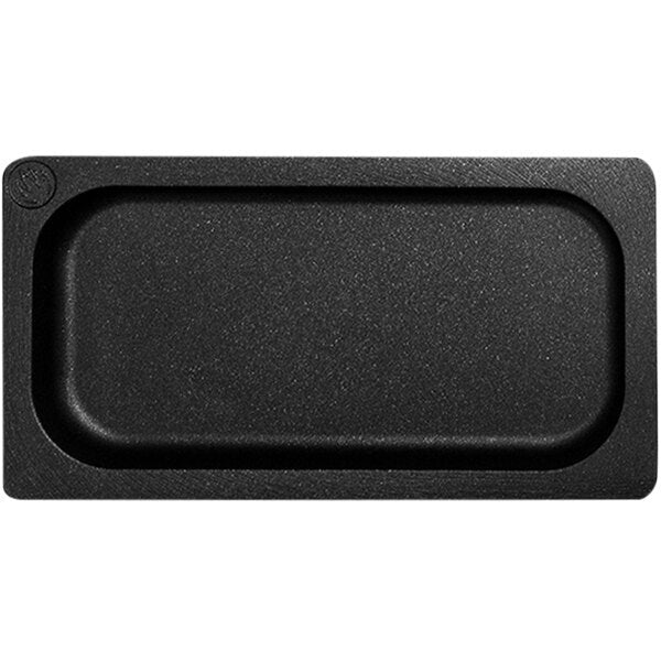 Mibrasa GN1 Aluminum Roasting Tray, Black - 1/3