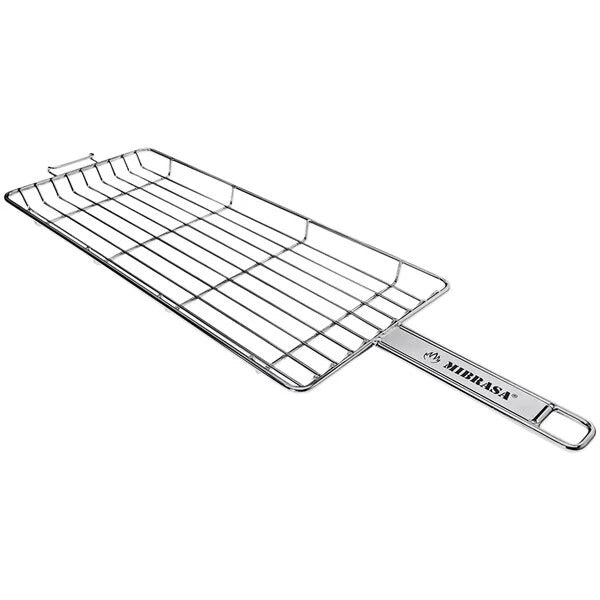 Mibrasa Stainless Steel Grill Basket, 6 11/16" x 15 11/16", Silver - 13/16"