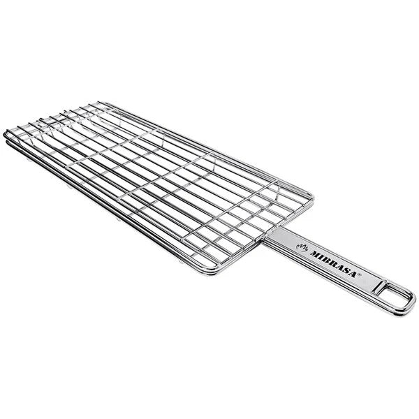 Mibrasa Stainless Steel Grill Basket, 6 11/16" x 15 11/16", Silver - 13/16"