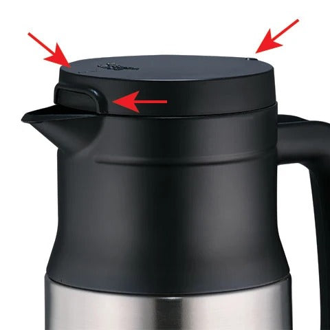Zojirushi SH-MAE10 Stainless Steel Dairy Server, 34 oz., Silver - photo 2