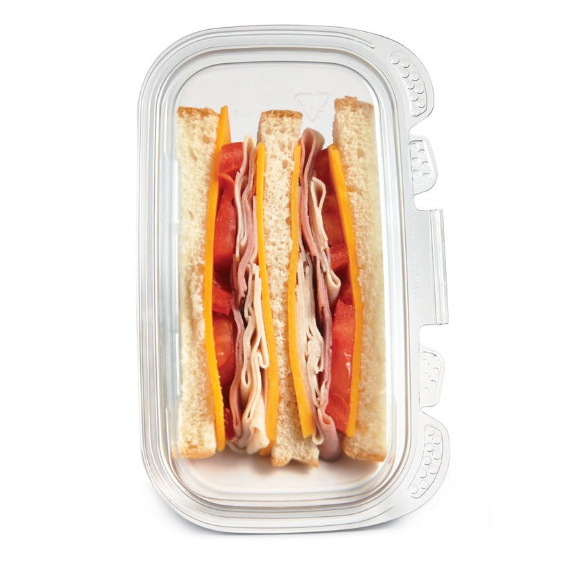 Placon Corporation 156866 Sandwich Wedge Container, 4 3/8" x 7 1/4", Clear, 200/Case - Default Title