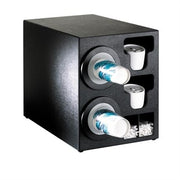 Dispense-Rite BFL-C Plastic Cup Dispensing Cabinet, 13" Wide, Black - 16 1/4"