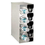 Dispense-Rite BFL-C Cup Dispensing Cabinet, 13" Wide, Silver - 32 1/2"