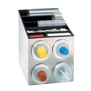Dispense-Rite BFL-L Cup Dispensing Cabinet, Silver - 22 1/2"