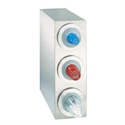 Dispense-Rite BFL-R Cup Dispensing Cabinet, 8 1/8" Wide, Silver - 24 1/2"