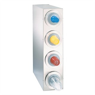 Dispense-Rite BFL-R Cup Dispensing Cabinet, 8 1/8" Wide, Silver - 32 1/2"